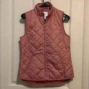 Mauve Quilted Vest